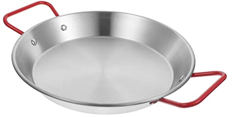 Cabilock Placa De Acero Inoxidable Antiadherente Perfecta Para Freír y Cocinar Sartén Para Fideos y Más