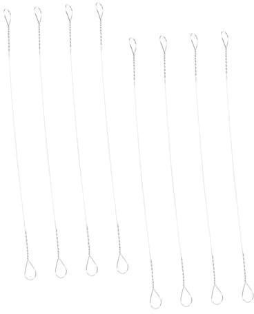 PRETYZOOM 8pezzi Fili Sostitutivi in Acciaio Per Affettatrice Formaggio Formaggi e Burro Con Impugnatura Ergonomica Resistente e Riutilizzabile Per Casa e Ristoranti