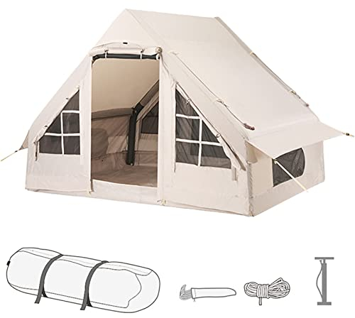 Jemora Wasserdichtes aufblasbares Zelt, Campingzelt zum Angeln, Wandern, Rucksackreisen, für 3–8 Personen