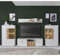 Wohnwand modern weiß matt Eiche Schrankwand Highboards 150cm Lowboard Wandboard