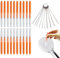 20Pcs Shower Nozzle Head Cleaning Tool, Anti-Clogging Shower Hole Cleaning Brush Nozzle, White Mini Shower Head Cleaning Brush with Multi-Size Needle Picks, Nylon Tiny Shower Head Cleaner for Holes,