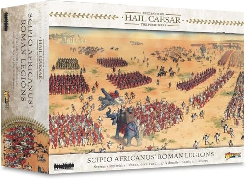 Warlord Games Scipio Africanus Roman Legions Starter Army - Epische Skala Kunststoff Miniaturen für Hagel Caesar Hochdetaillierte alte Ära für Tabletop Wargaming