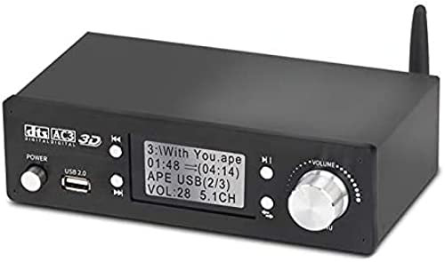 5.1CH Audio Decoder Bluetooth 5.0 Reciever DAC DTS AC3 Dolby Atmos 4K HDMI Extractor Converter SPDIF ARC PCUSB Sound Card