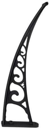 Baoblaze Strong Awning Canopy Bracket Window Door Awning Bracket Patio Awning Overhead Rain Cover Support Bracket for Patio Door Porch, Black