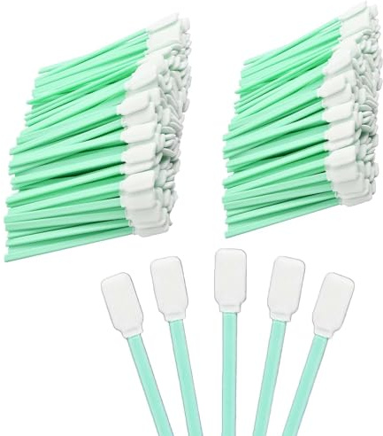 NIYATA 100 Stück Wattestäbchen Lang Reinigungsstäbchen aus Baumwolle, Vielseitig für Make-up, Kamera, Tastatur, Ohren, Hunde und Babys Staubfrei