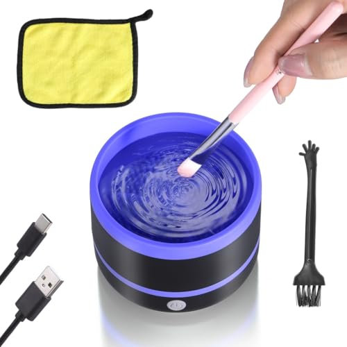 Portable USB Cleaner for Acrylic, Watercolor, Oil, Gouache Painting, Electric Paint Brush Cleaner and Cosmetic Brush Machine