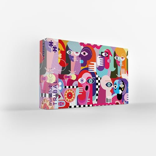 Mindful Pieces Jigsaw Tribal 1000 Piece | Great British Jigsaws | Small Batch Made | Sustainable Jigsaw Puzzles
