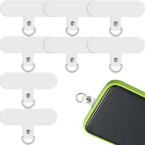 AFCJLTO 8 Stück Handykette Universal Pads, Transparent Multifunktional Handy Lanyard Patch Universale Handykette Telefon Patch für Meisten Smartphones
