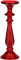 rituali domestici - Portavelas L Rojo de Cristal, diámetro 10 cm, Profundidad 30 cm, colección Illumino