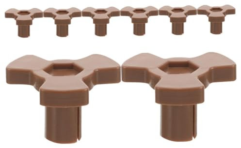 Amosfun Microwave Oven Turntable Coupler Shaft Bracket 8pcs Universal Glass Tray Support Replacement Parts Microwave Bracket Mounting for Spinner Roller Components