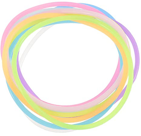VOSAREA Braccialetti in Silicone Con Ciondoli in Gelatina in Stile Retrò Anni 80 Per Ragazzi E Ragazze Set Di Accessori Notturni