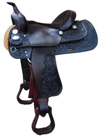 Amesbichler Reitsport Westernsattel Mustang von Crates Dunkelbraun