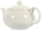 FUNOMOCYA Théière en Porcelaine Blanche Service à Thé en Céramique Théière Résistante à Chaleur pour Thé Kung Fu pour Usage Domestique Extérieur