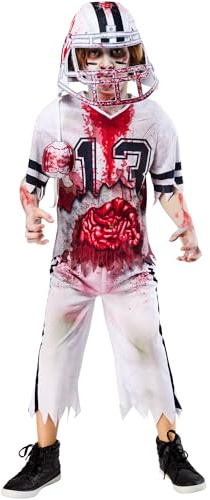 Rubies Offiziel Zombie-American-Football-Spieler Kinderkostüm, Verkleidung für Kinder, Größe 9-10 Jahre