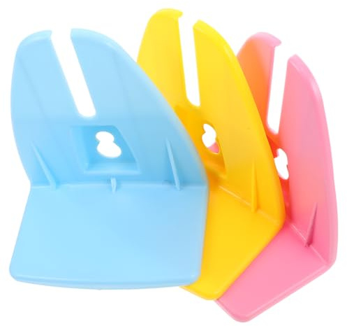 BELLIFFY 3pcs Hamster Running Wheel Brackets with Water Kettle and Feeding Bottle Support Lightweight Plastic Rack for Stable Pet Exercise and Drinking Easy to Install and Clean Quiet