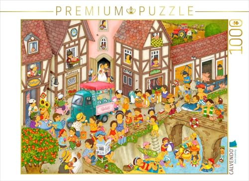 CALVENDO Puzzle Mein Dorf im Sommer | 1000 Teile Lege-Größe 64 x 48 cm Foto-Puzzle für glückliche Stunden