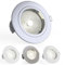 National Lighting Recessed Lighting - Mains Powered LED Spot Lights Downlights for Ceiling - IP20 Rated GU10 Fitting for Halogen or LED - Chrome Finish, Fixed Version