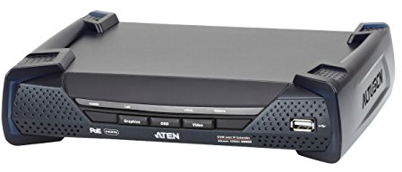 Aten KE8952R 4K USB HDMI IP KVM Extender with PoE Receiver Black