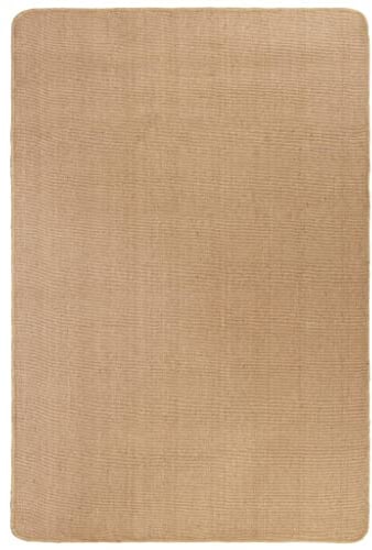 vidaXL Tapis Jute avec Support Latex 160x230 cm Naturel Tapis de Sol Carpette