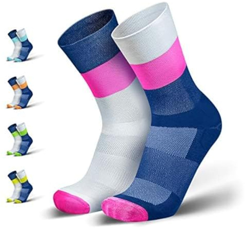 INCYLENCE - Chaussettes de compression Mirrored - pour le running/triathlon - hautes/légères/respirantes - protection contre les ampoules - 35-46