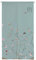 Ofat Home Rideau de porte traditionnel chinois japonais Noren Rideau de porte / Tapisserie Fleur et oiseau Peinture à l'encre Poésie Calligraphie 85,1 x 150 cm pour séparation de cuisine