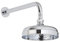 Milano Elizabeth Traditional 205mm Round Rainfall Shower Head Wall Mounted Arm - Chrome