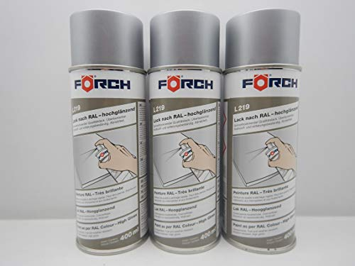 FORCH WEIßALUMINIUM RAL 9006 Lack DOSE LACKSPRAY Spray SPRAYDOSE 400ML (3)