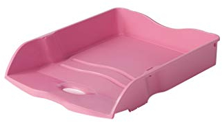 HAN Briefablage Re-LOOP, 6 STÜCK, 100% recycled, Dokumentenablage, Briefkorb, Briefhalter, Papierablage, bis Format DIN A4/C4 Unterlagen, 10298-956, rosa, 259 x 351 x 63 mm