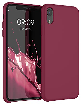 kwmobile Case Compatible with Apple iPhone XR Case - TPU Silicone Phone Cover with Soft Finish - Rhubarb Red