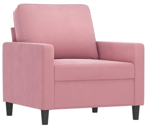 HETFTJN Sofagarnituren Schlafsessel Bigsofa Camping Couch - Sessel Rosa 60 cm Samt für Hotelzimmer Schlafzimmer Büro Sitzzimmer