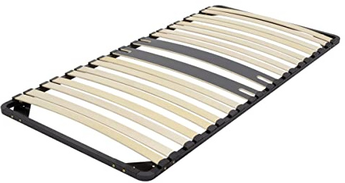 CAMA Sommier ergonomique à lattes, zone lombaire renforcée 80X200 cm | Structure en acier avec éléments centraux assouplis, adaptée à tous les types de matelas et garantie 2 ans. Montage requis.