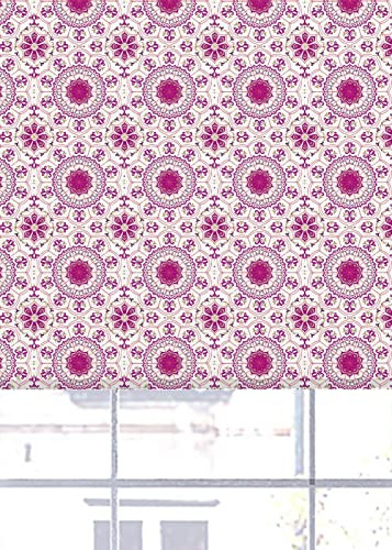 Lister Cartwright Olivia Bard Jaipur Indian Design Blackout Roller Blinds Windows Blind Child Safety Easy Fit Made to Measure (Pink,180 cm Width x 140 cm Drop)