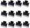 Lot de 12 pinces à cheveux de taille moyenne antidérapantes pour cheveux épais pour femme et fille (3,3 cm)