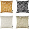 Proflax Kissenhülle Kissenbezug Samantha 45x45 cm 40x60 cm (45 x 45 cm, Black)