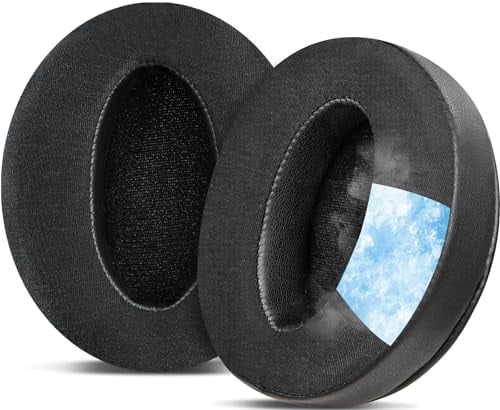 SOULWIT Cuscinetti Auricolari in Gel Raffreddamento per Sennheiser HD 4.50BT, HD 4.50, HD 4.50BTNC, HD 4.50SE, HD 4.40BT, HD 4.30G, HD 4.20S, HD 458BT, HD 450, HD 450BT, HD 400S,HD 350BT, HD300-Nero