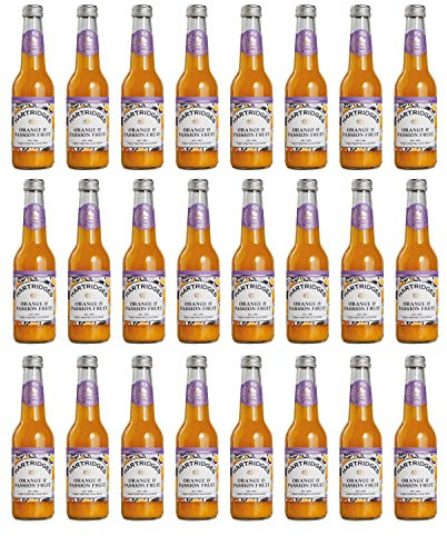 Hartridges Orange & Passionfruit Juice 275ml Glass Bottles - Pack of 24