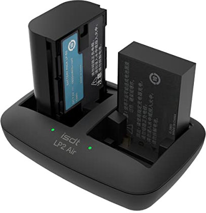 ISDT LP2 AIR LP-E6 E6N E6NH LP-E12 LP-E17 Camera Battery Charger Set with App Wireless Bluetooth Compatible with Canon EOS 90D, 80D, 70D, 60DA, 7D Mark II, 6D Mark II, 5D Mark III. , R, R5