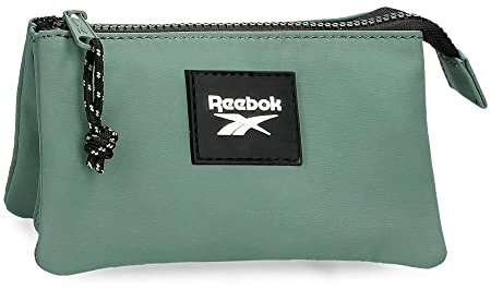 Reebok Elsie Trousse De Toilette Trois Compartiments Vert 17,5x9,5x2 cms Polyester