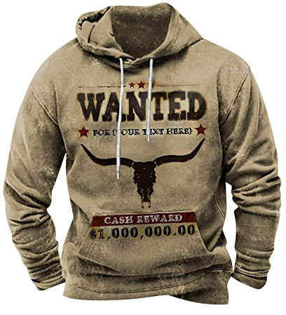 Hoods Kapuzenpullover Herren Fell Herren Hoodie Schwarz Sportshirt Herren Wickel Tunika Wetterfeste Jacken Herren Sweater Weather Remix Freizeithemd 3XL