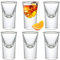 SuproBarware Shot Glasses Set of 6-0.5oz/15ml Clear Shot Glass Cup with Heavy Base Bulk for Cocktail, Vodka, Espressos, Liqueurs, Tequila and Desserts