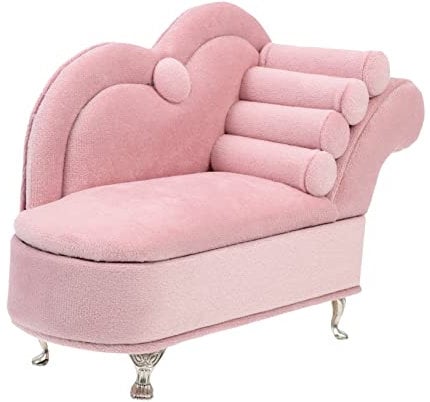 Toyvian Miniatur Sofa Modell Für Jungen Und Mädchen Puppenhaus Mini-Sofa Zartes Modell Schmuckaufbewahrung Fotoshooting