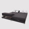 Soleil d'ocre, Drap Housse TPR en Coton 57 Fils 2x80x200 cm UNI Noir