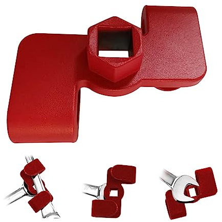 IGTOPS Chiave a forchetta di prolunga per aste di porco con azionamento da 1/2/21 mm, chiave di estensione per chiave inglese per una maggiore leva (rosso)