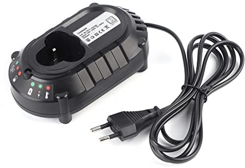 Chargeur de batterie au lithium, chargeur de batterie au lithium intelligent universel multi-protection 22W sortie 100‑240V 12V pour DF330DWE pour DC10WA pour Makita(Prise européenne)