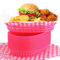 Uiifan 24 Pcs Fast Food Baskets with 100 Deli Liners Deli Food Baskets 10.5 x 7 Inch Serving Burger Chip Trays for Hot Dog Hamburger Bread Picnic(Hot Pink)