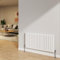 NRG 600x1156mm Gloss White Radiator Horizontal Flat Panel Bathroom Designer Double Rad Central Heating
