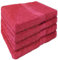 NatureMark 4er Set Handtuch 50x100cm, Frottee Handtücher, 100% Baumwolle, Bordeaux rot
