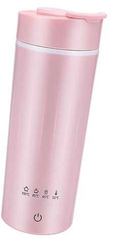 predolo Portable Electric Kettle Travel Kettle with 4 Variable Presets Boil Dry Protection for Milk, Pink