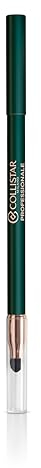 Collistar Professioneller Augenstift, Weiche Textur, Einfach zu Verblenden, Langanhaltend, Wasserfest, 24 Stunden, mit Applikator, Nr. 10 Metallisches Grün, 1,2 ml