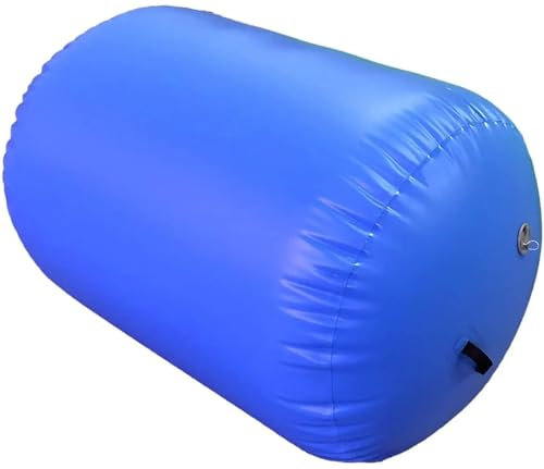 XIUsheUA Aufblasbare Gymnastiktonne Luftroller 60/70/90cm Aufblasbare Air Track Roller Gym Roll Barrel for Gymnastik Mit Pumpe, Home/Tumbling(Blue,120x90cm)
